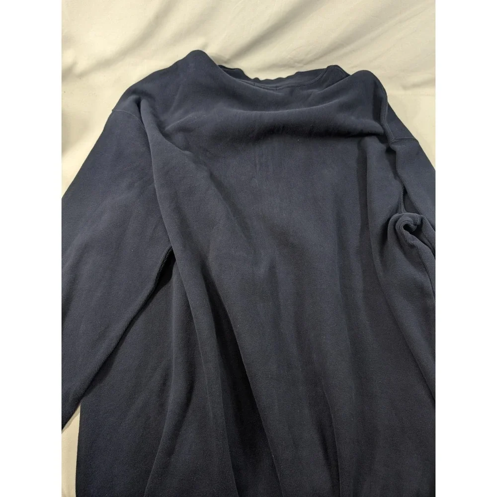 Polo Ralph Lauren Quarter Zip Pullover Mens 4XLT Navy Blue Heavy Cotton Sweater